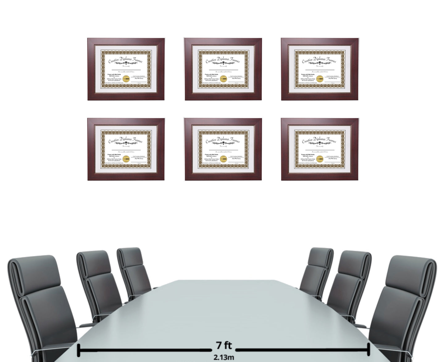 Empire Mahogany Diploma Frame with Mat