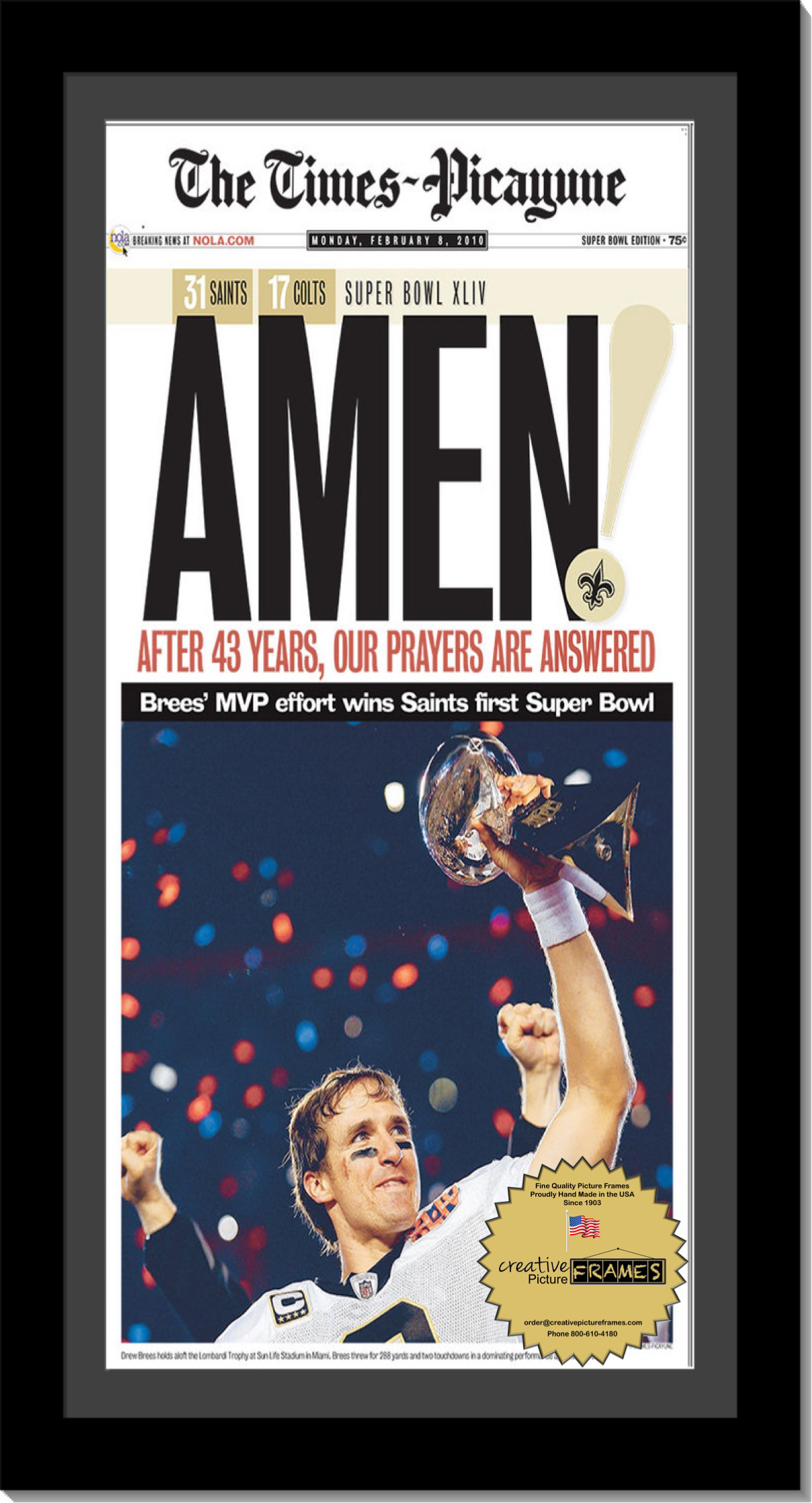 Newspaper frame discount michaels