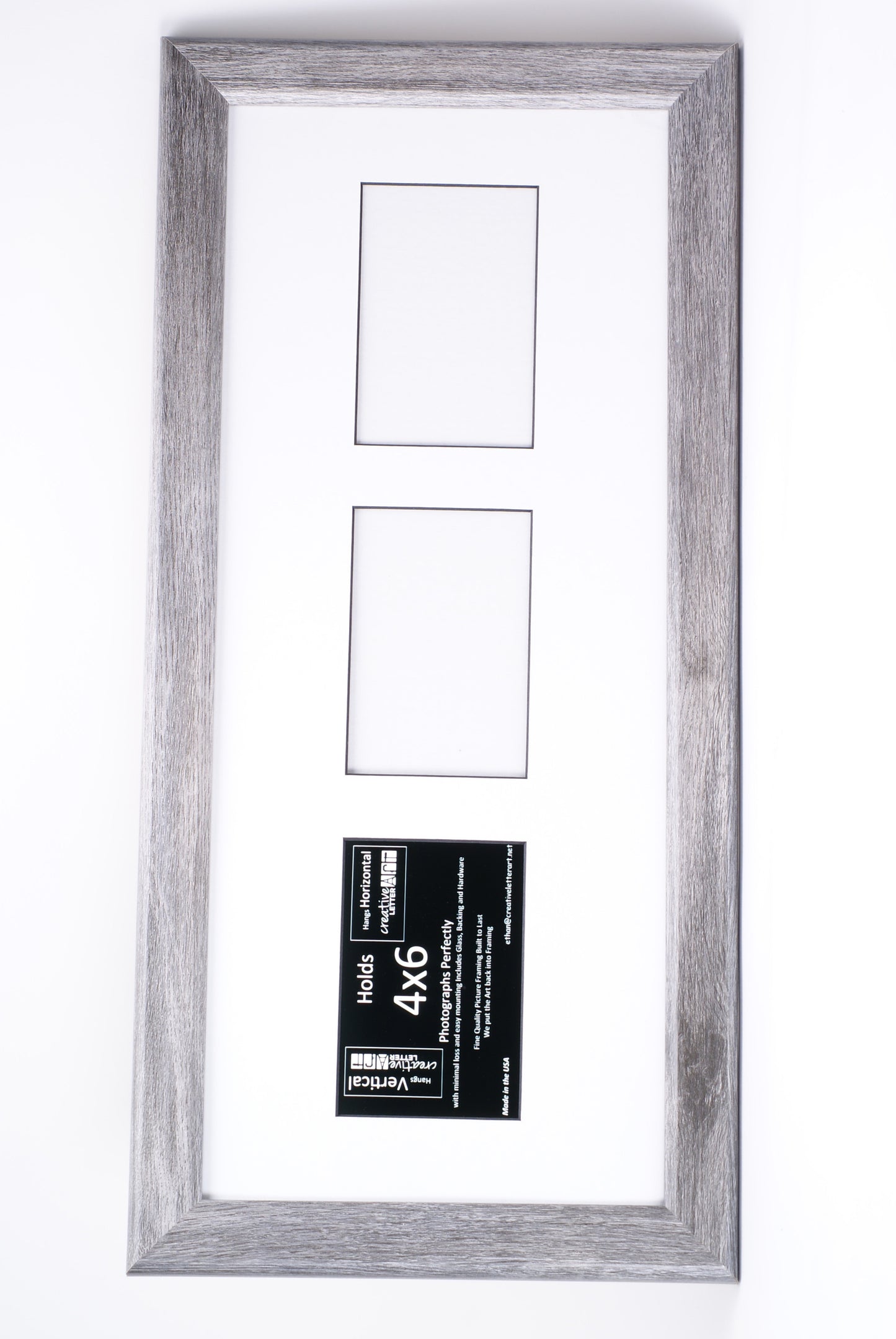 4x6 -inch Multi 2-6 Opening Hamptons Driftwood Vertical Picture Frame Collage
