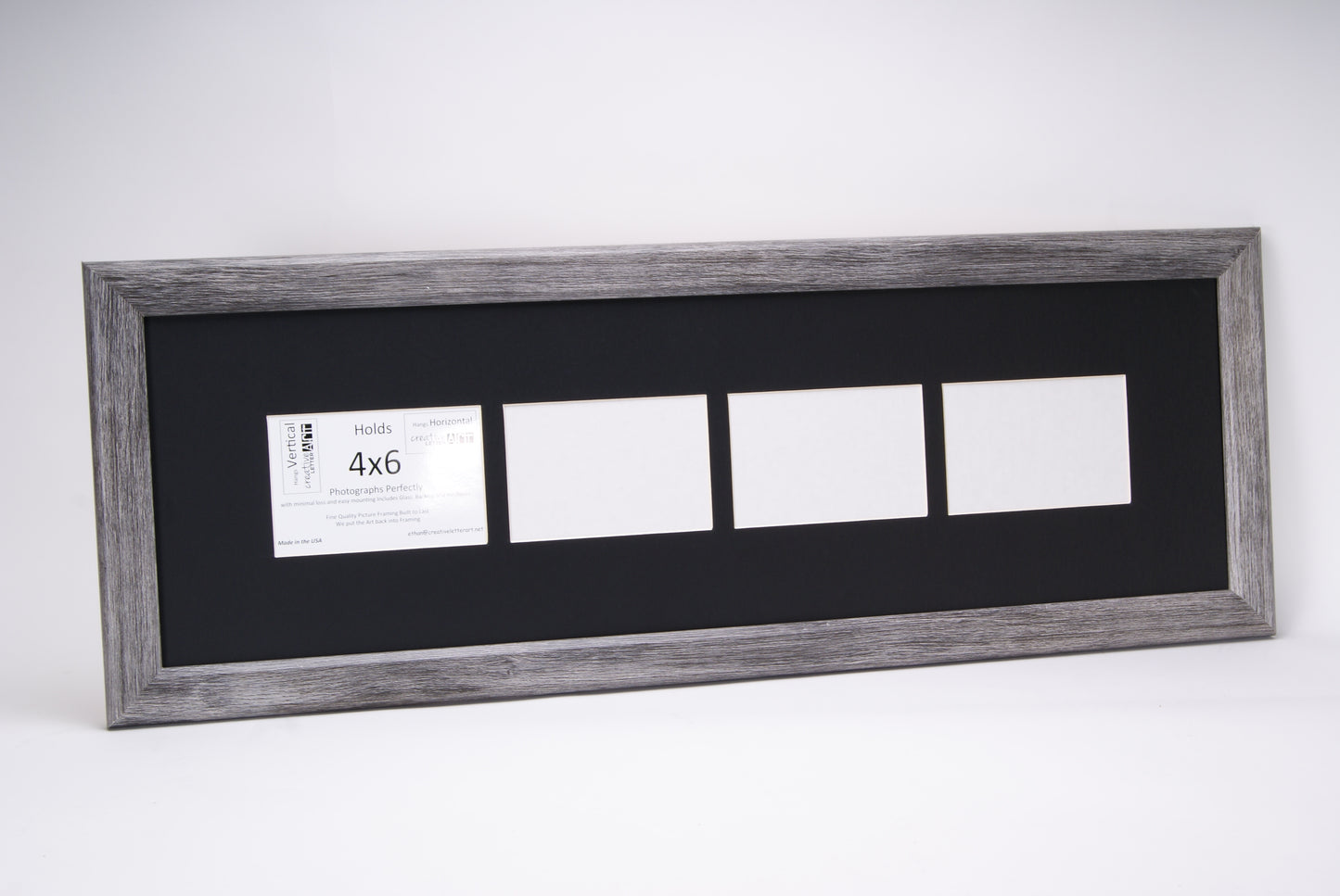 4x6 -inch Multi 2-6 Opening Hamptons Driftwood Vertical Picture Frame Collage