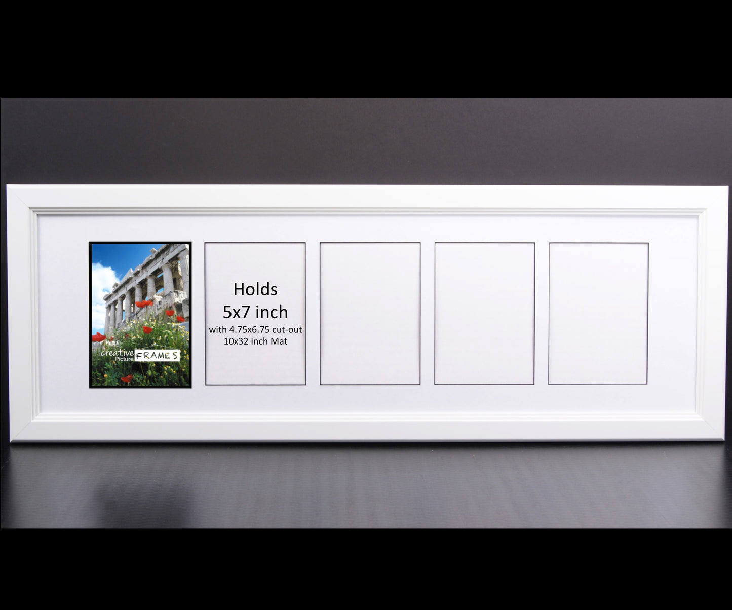 5x7 Multi 1-10 Opening Cottage White Picture Frames