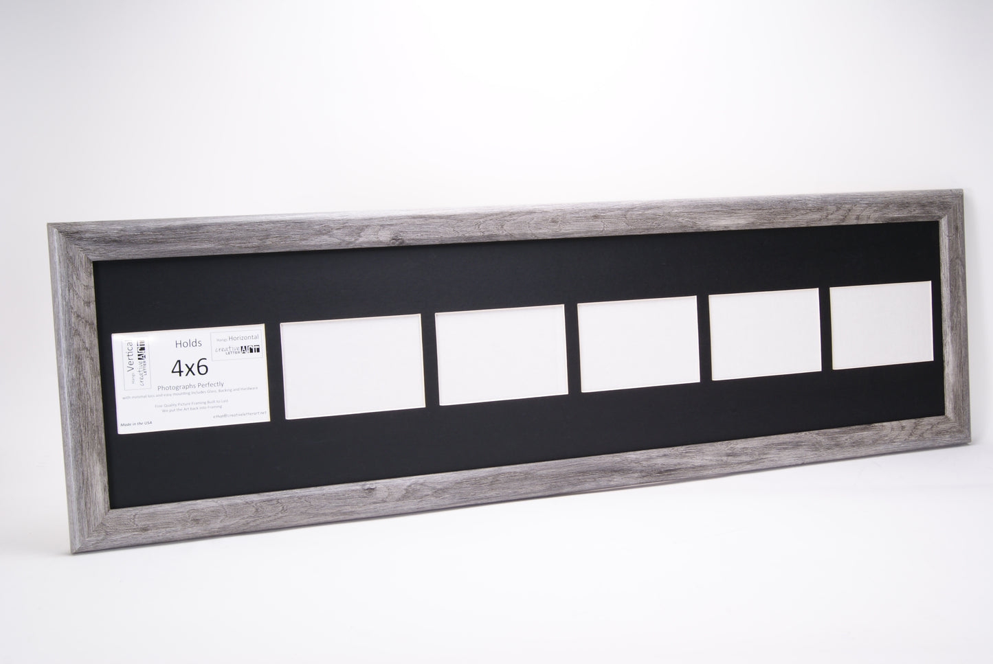 4x6 -inch Multi 2-6 Opening Hamptons Driftwood Vertical Picture Frame Collage