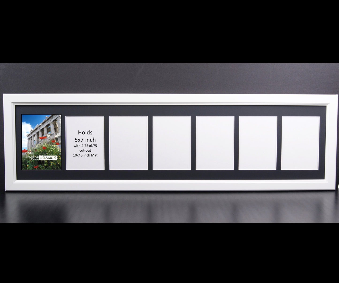 5x7 Multi 1-10 Opening Cottage White Picture Frames