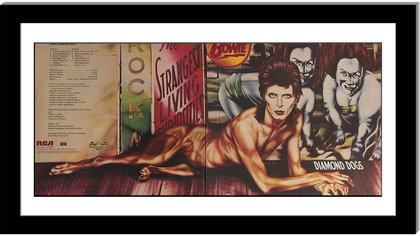 12" Bifold Manhattan Black Double Album Cover Record Frame with Mat