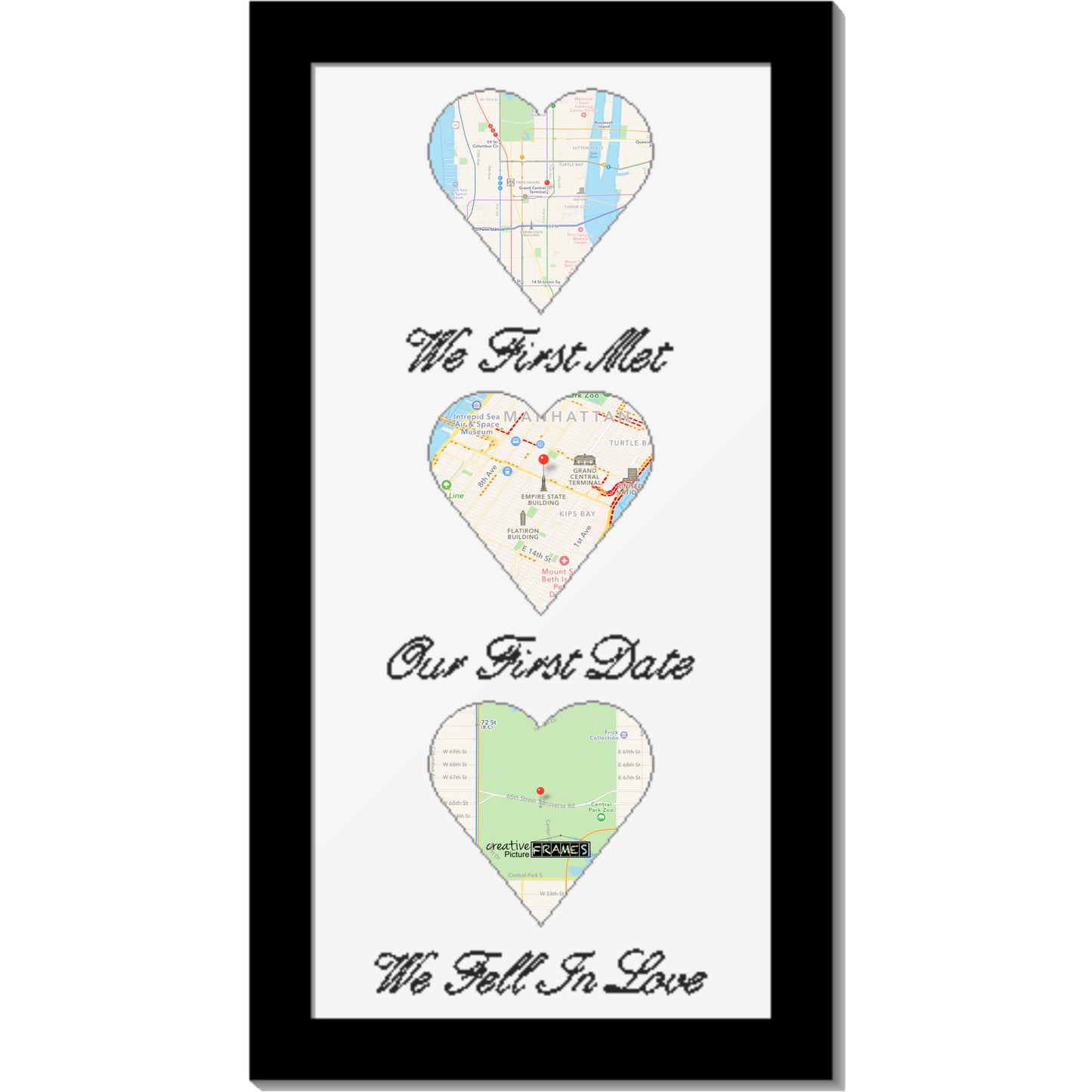 3 Heart Opening Vertical Frame