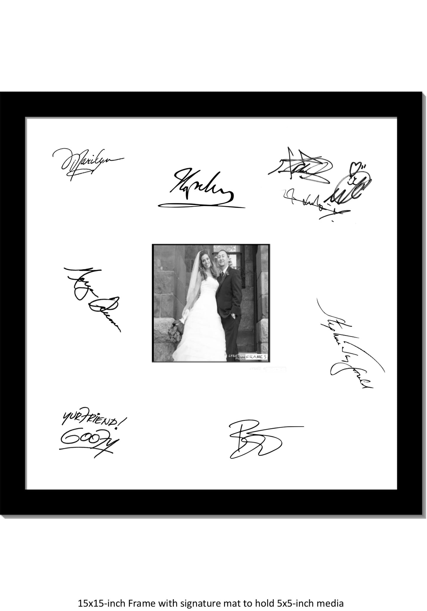 15x15 Signature Board for 35 Signatures