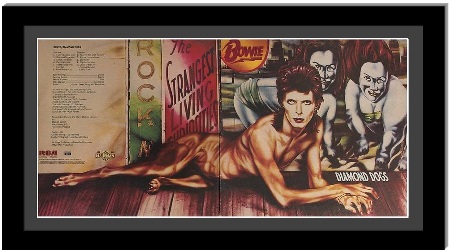 12" Bifold Manhattan Black Double Album Cover Record Frame with Mat