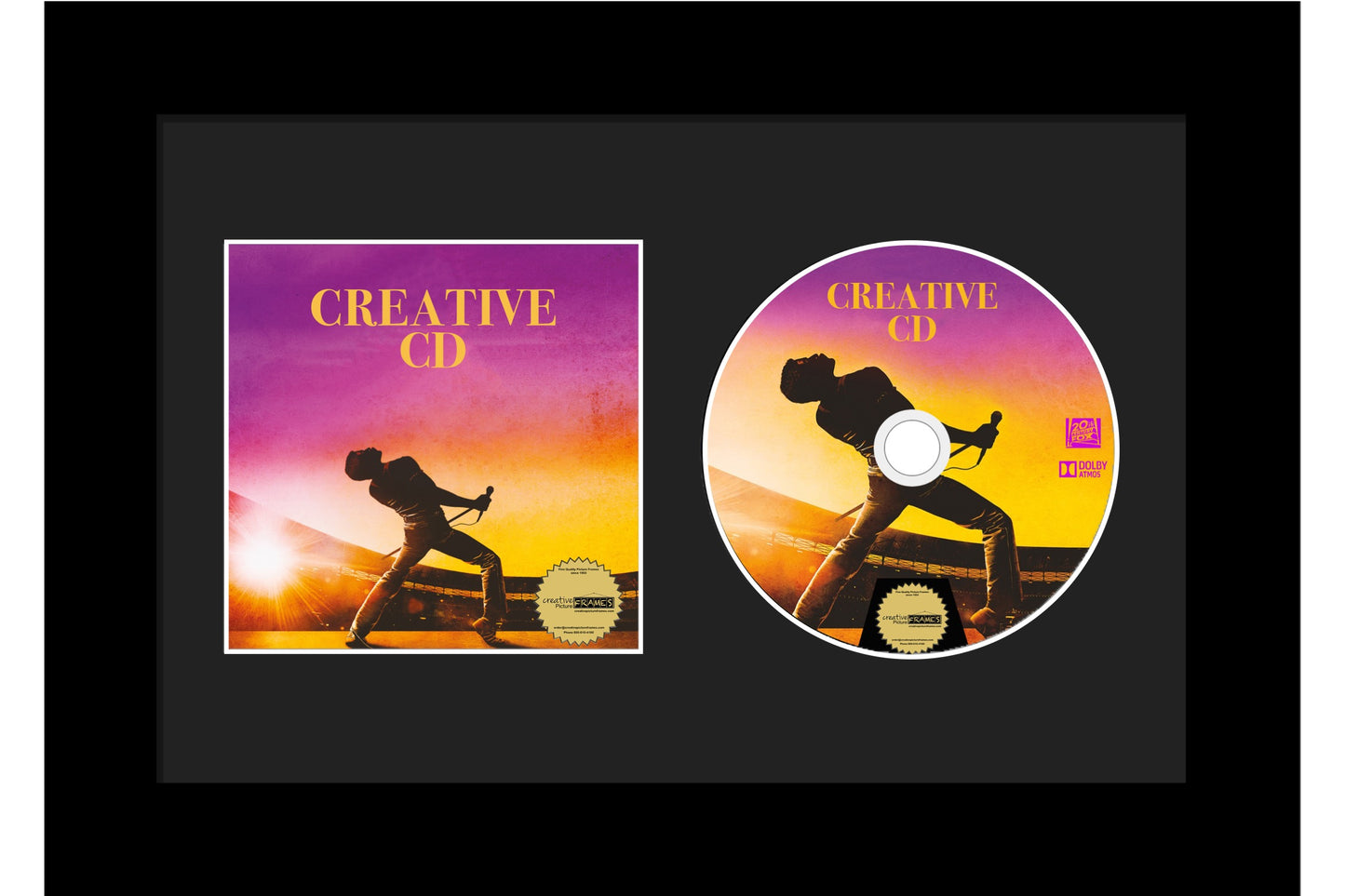 CD Cover Art and Disc Frame, Manhattan Black
