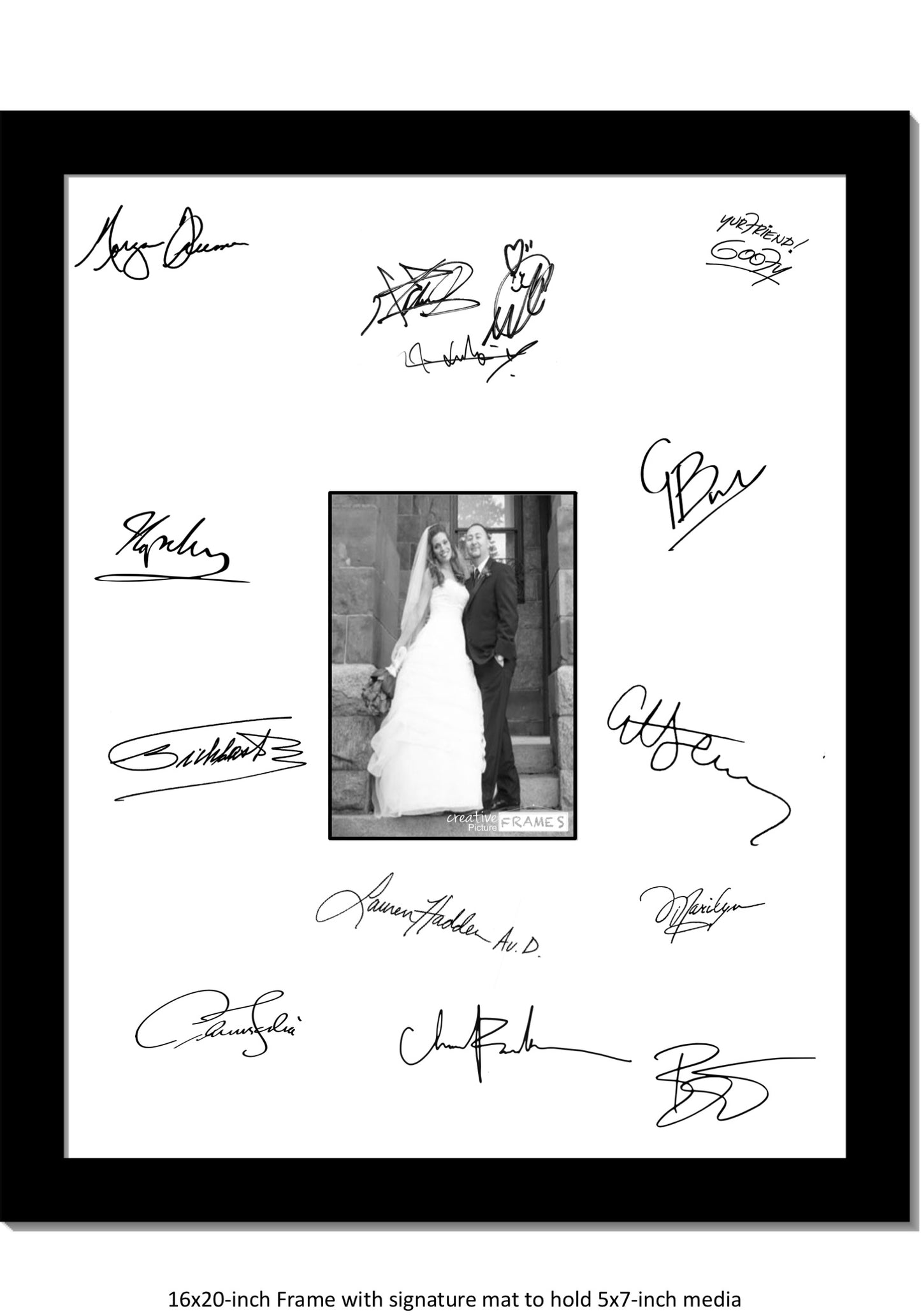 16x20 Signature Board for 50 Signatures