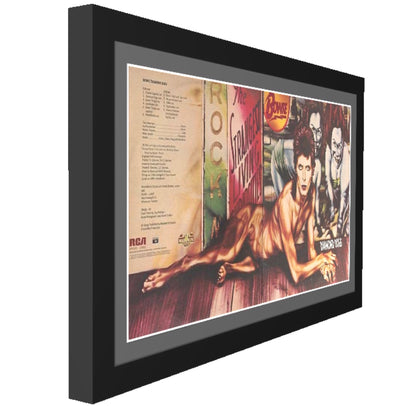 12" Bifold Manhattan Black Double Album Cover Record Frame with Mat