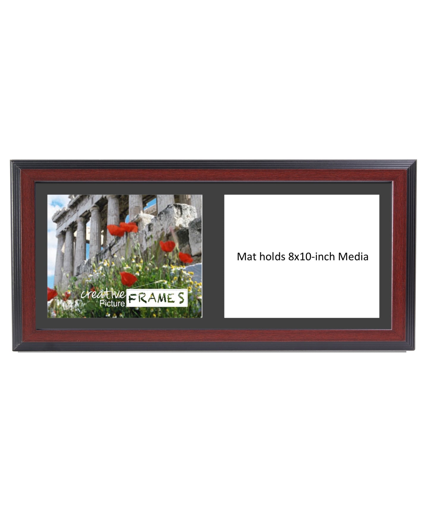 8x10-inch 2-4 Opening Mahogany Picture Frame