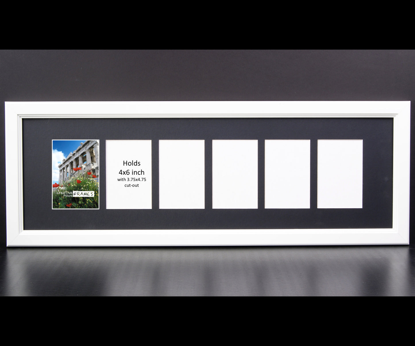 4x6 -inch Multi 2-12 Opening Cottage White Picture Frame Collage