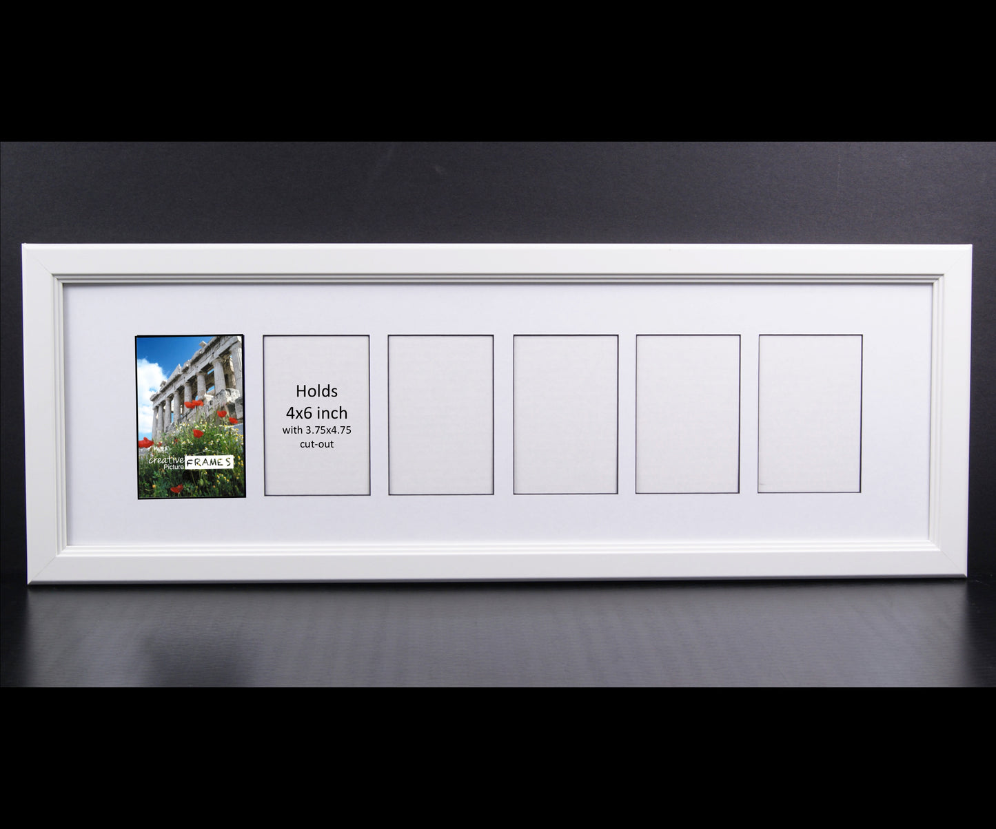 4x6 -inch Multi 2-12 Opening Cottage White Picture Frame Collage