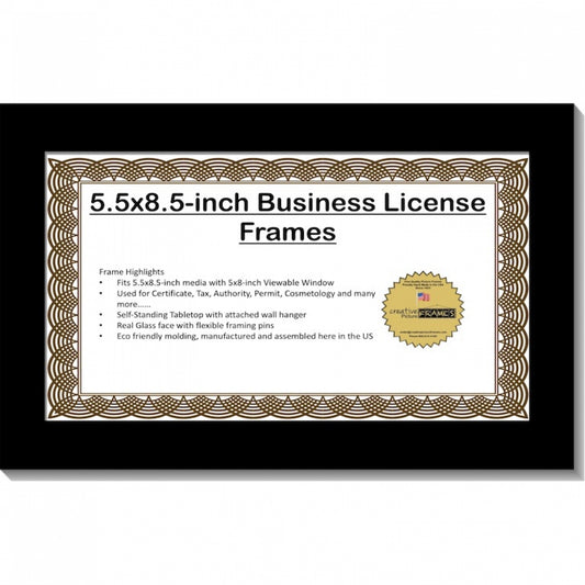 5.5x8.5 License Frame