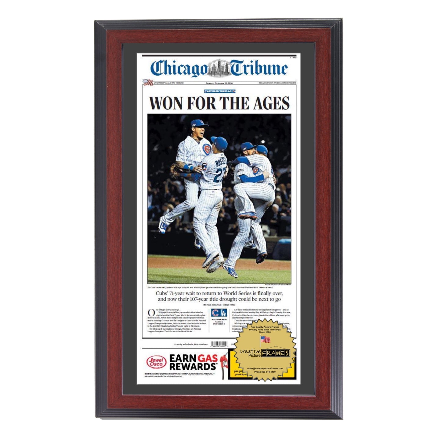 13x22 Newspaper Frame with Mat