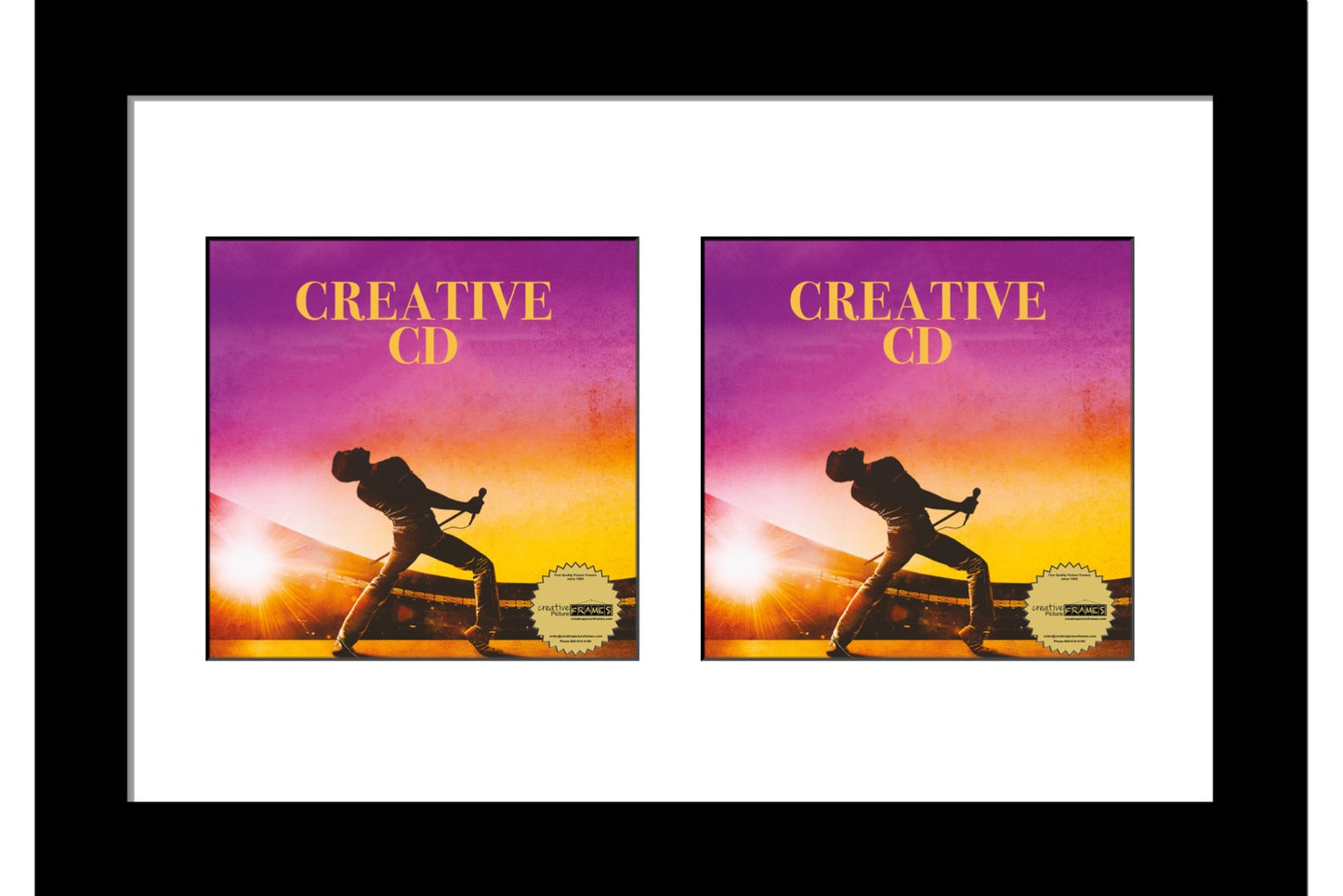 CD Double Cover Art Manhattan Black Frame