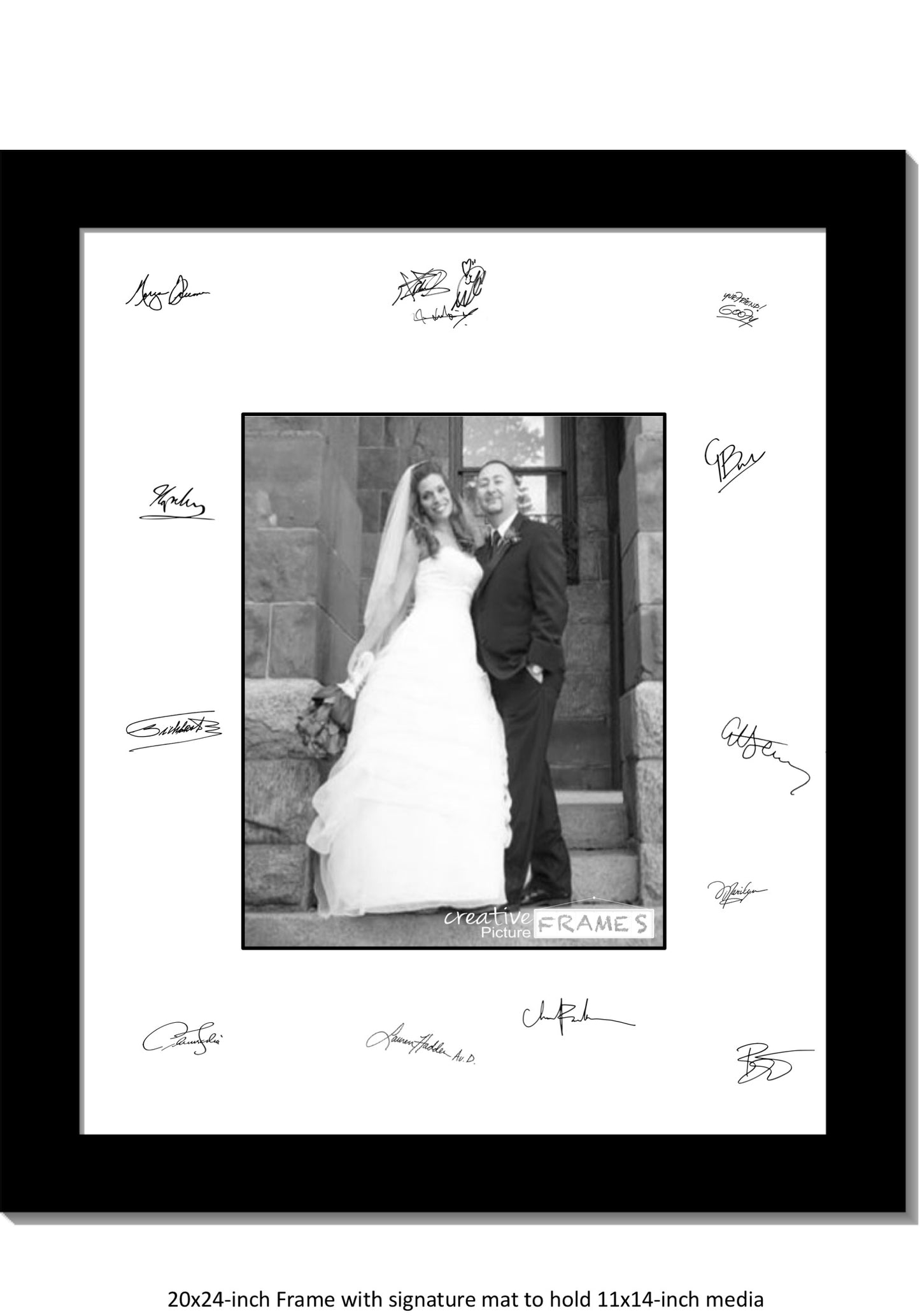 20x24 Signature Board for 100 Signatures
