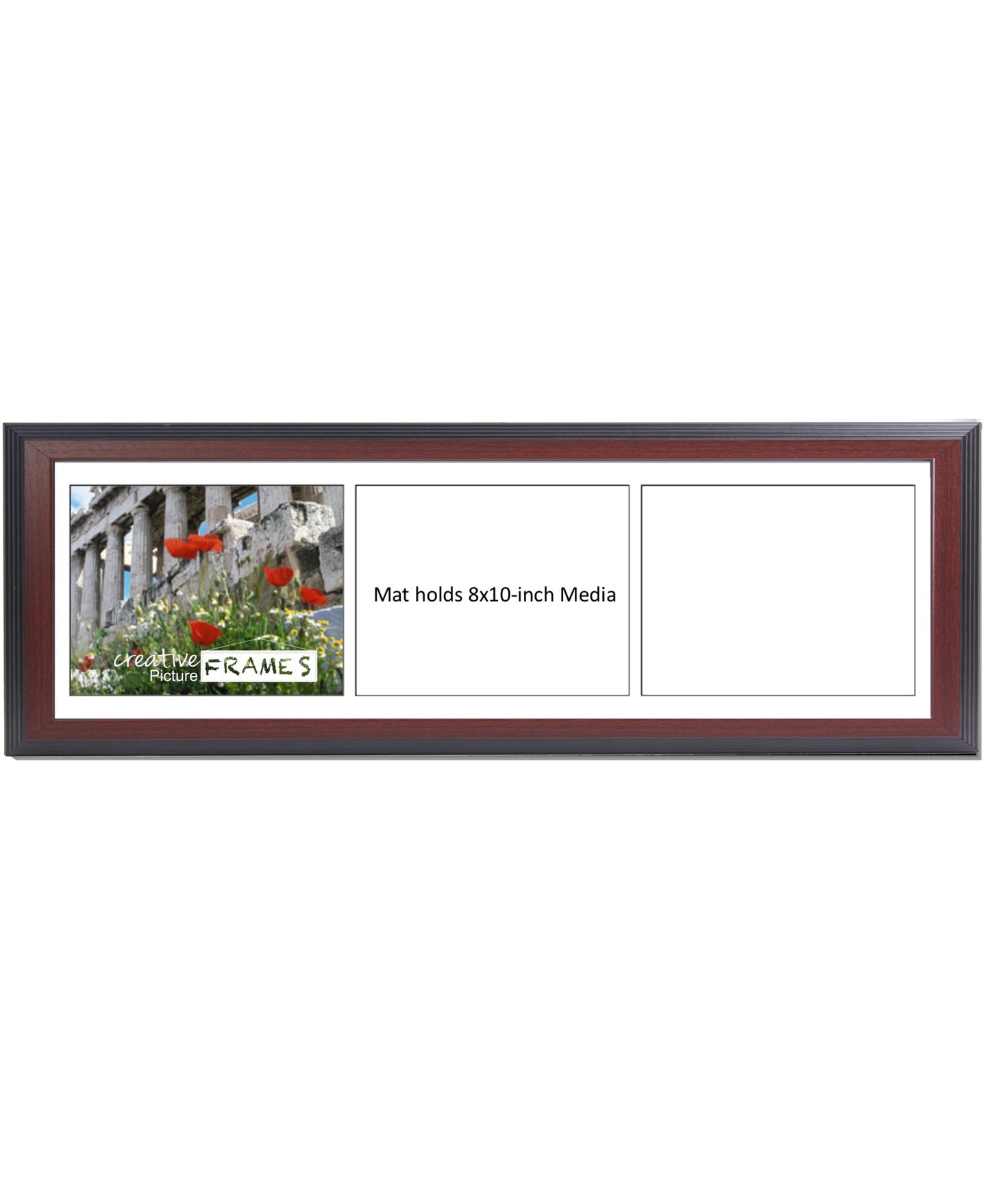 8x10-inch 2-4 Opening Mahogany Picture Frame