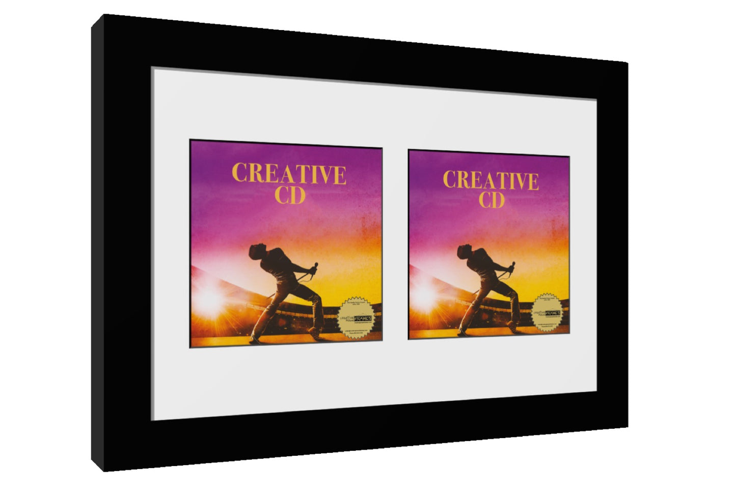 CD Double Cover Art Manhattan Black Frame