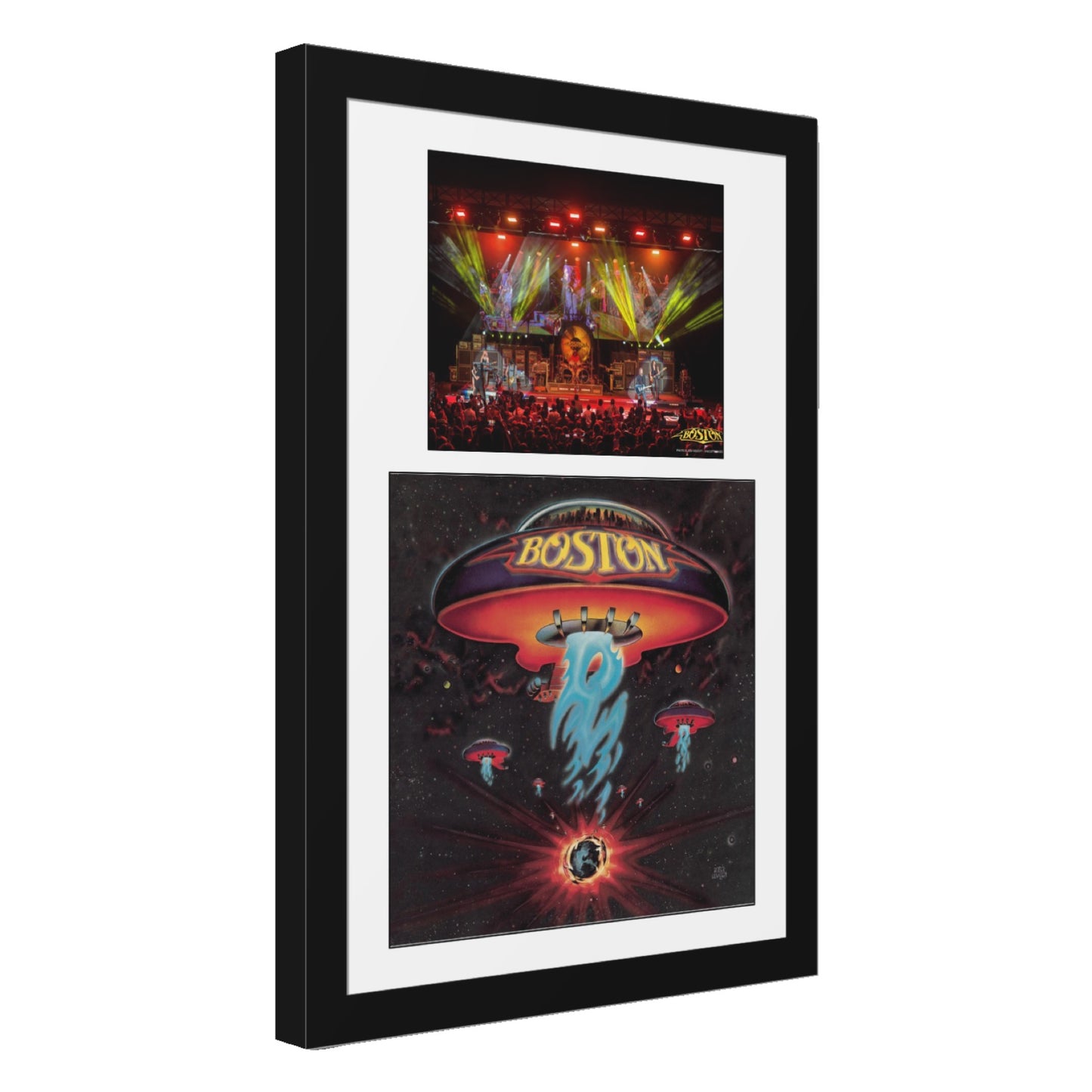 12" Album Cover and 8x10 Photo with Mat in our Manhattan Black Molding