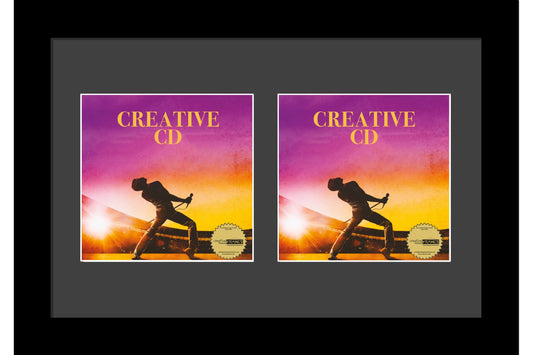 CD Double Cover Art Manhattan Black Frame