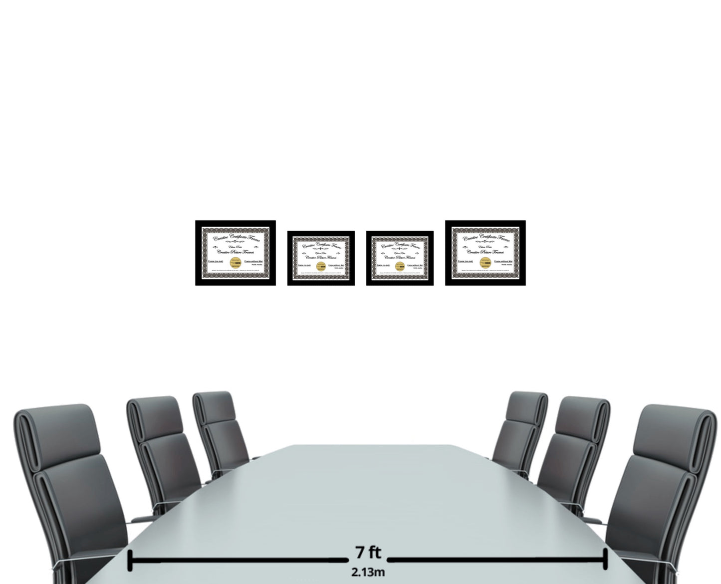 6x8 thru 16x20 Traditional Manhattan Black Diploma Frame (no Mat)