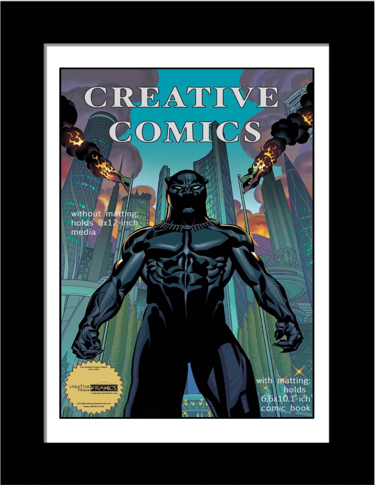 Comic Book Frame with Mat