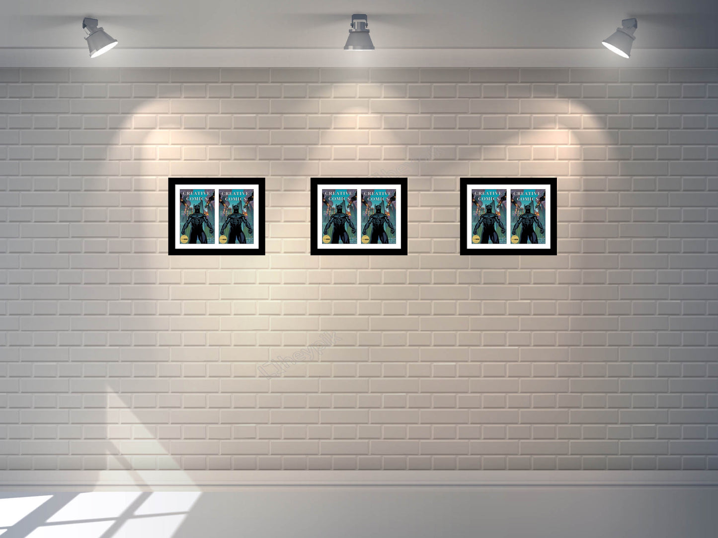 Double Comic Book Frame with Mat