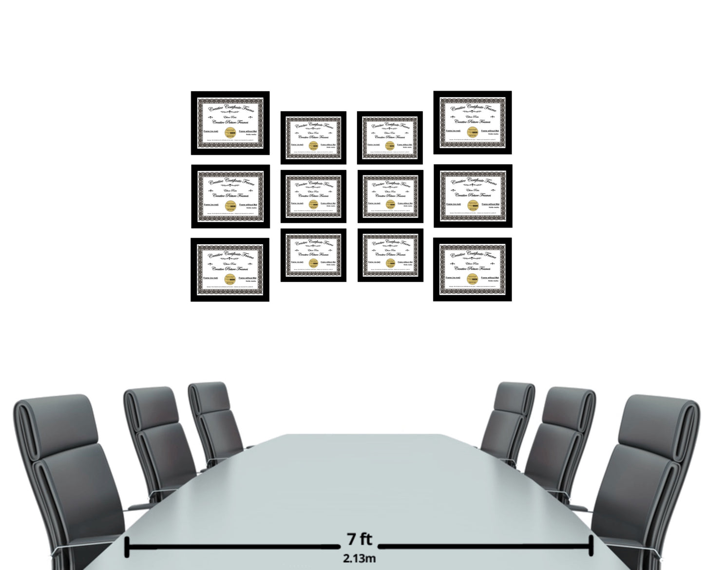 6x8 thru 16x20 Traditional Manhattan Black Diploma Frame (no Mat)