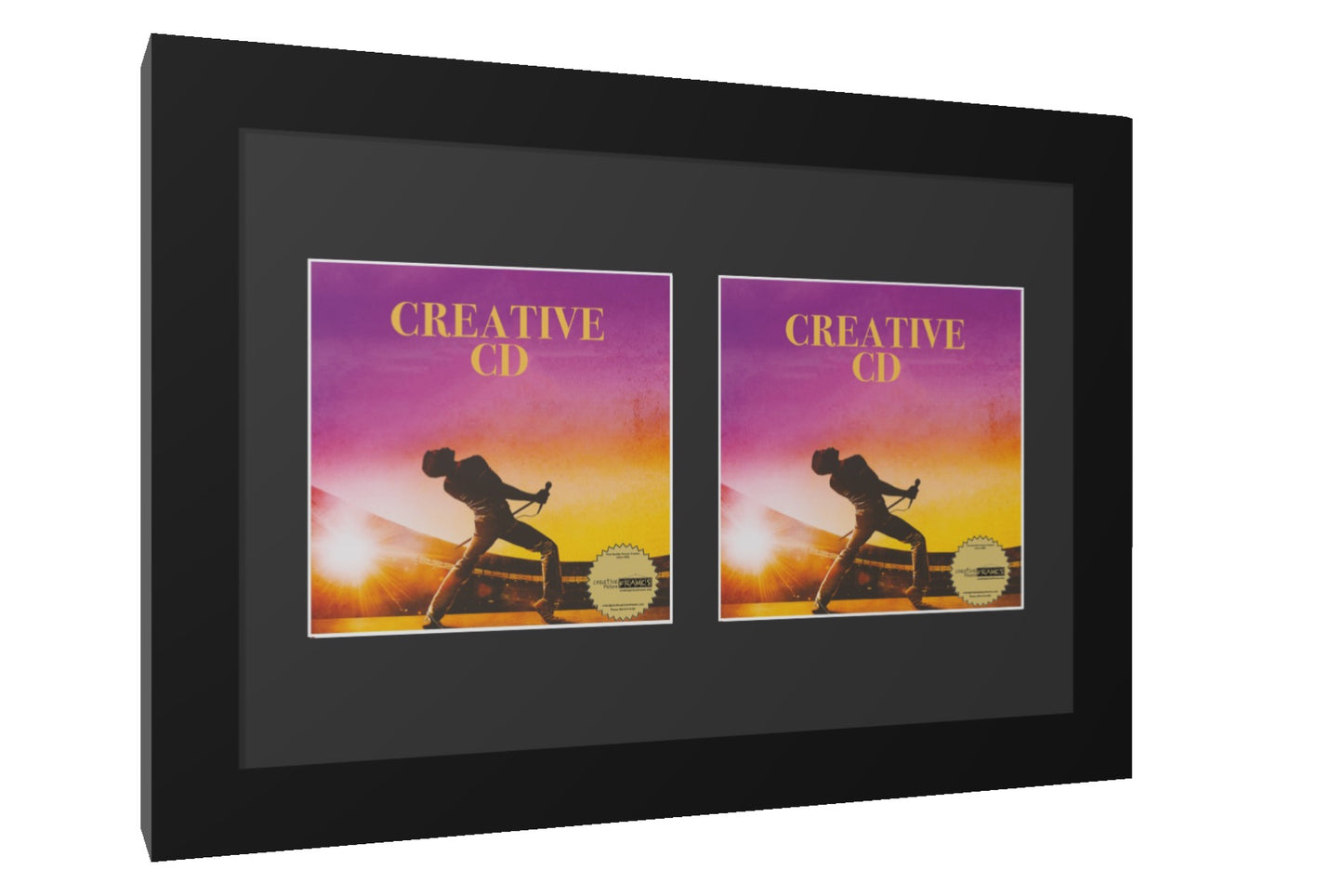 CD Double Cover Art Manhattan Black Frame