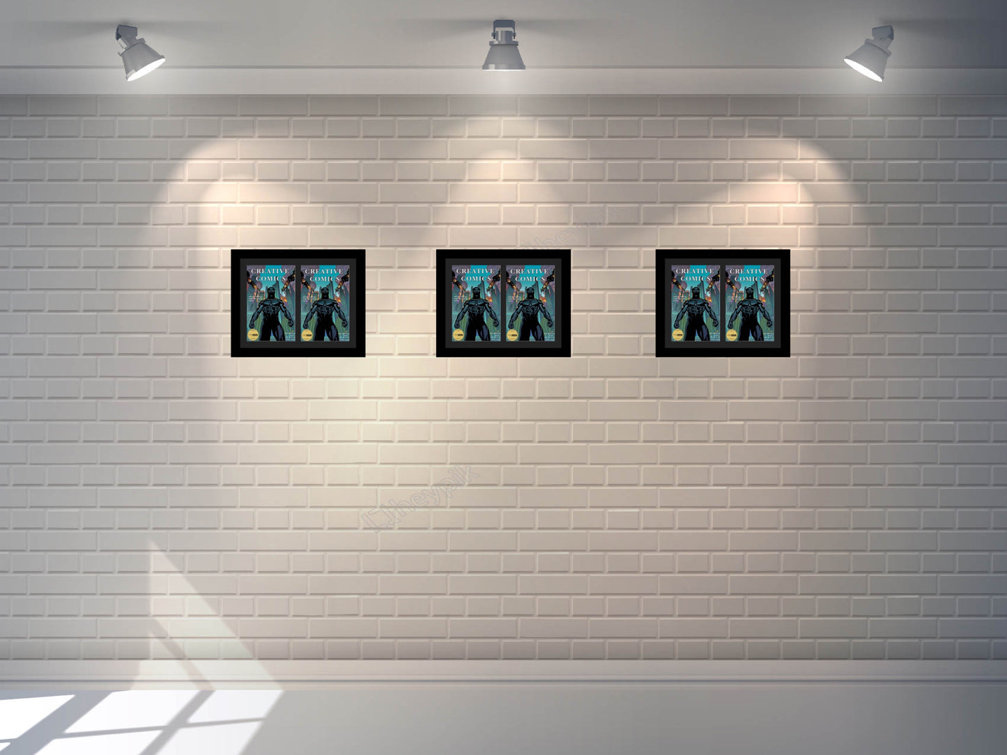 Double Comic Book Frame with Mat