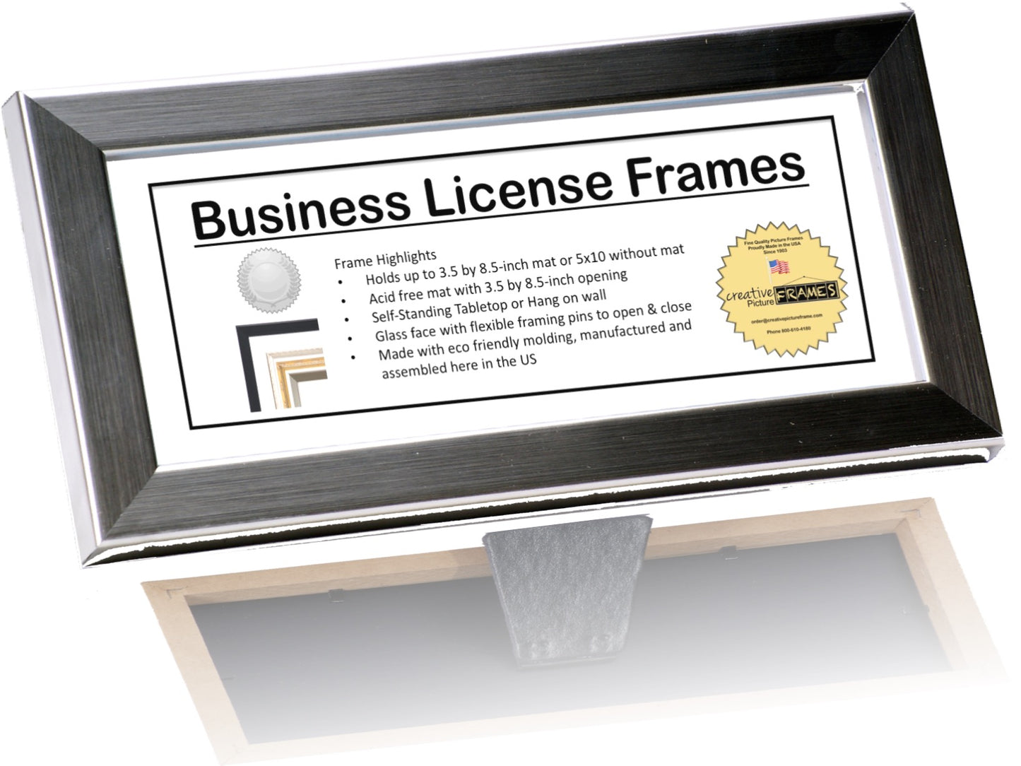 3.5x8.5 License Frame with Mat