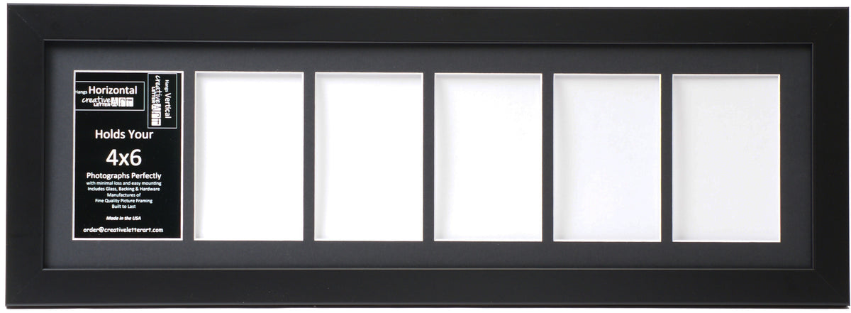 4x6 Small Multi Opening Manhattan Black
