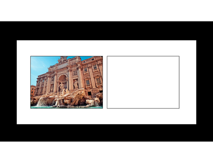 4x6-inch Multi 1-6 Opening Black Vertical Picture Frame