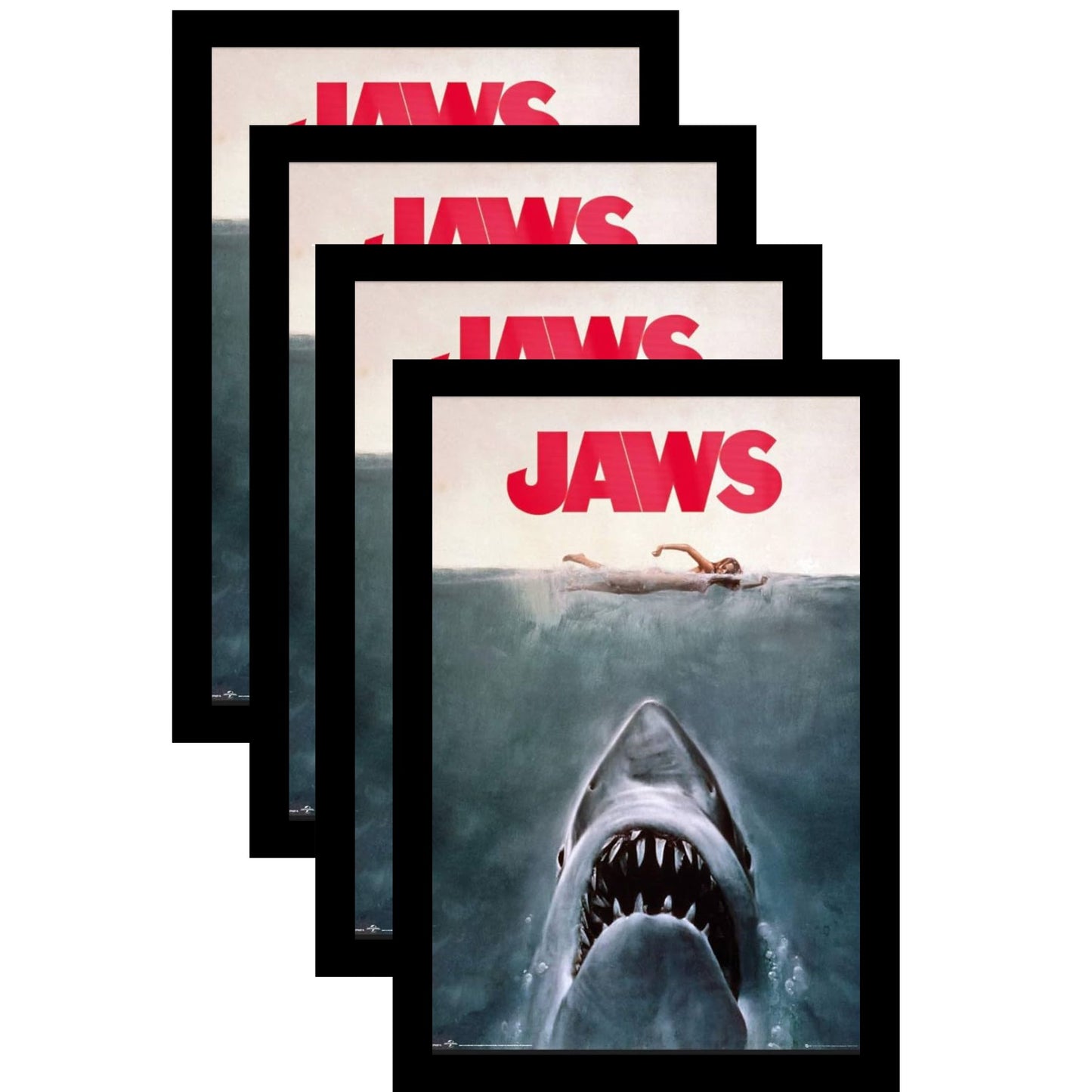 24x36 Movie Black Poster Frame Displays vertical or horizontal with installed hardware