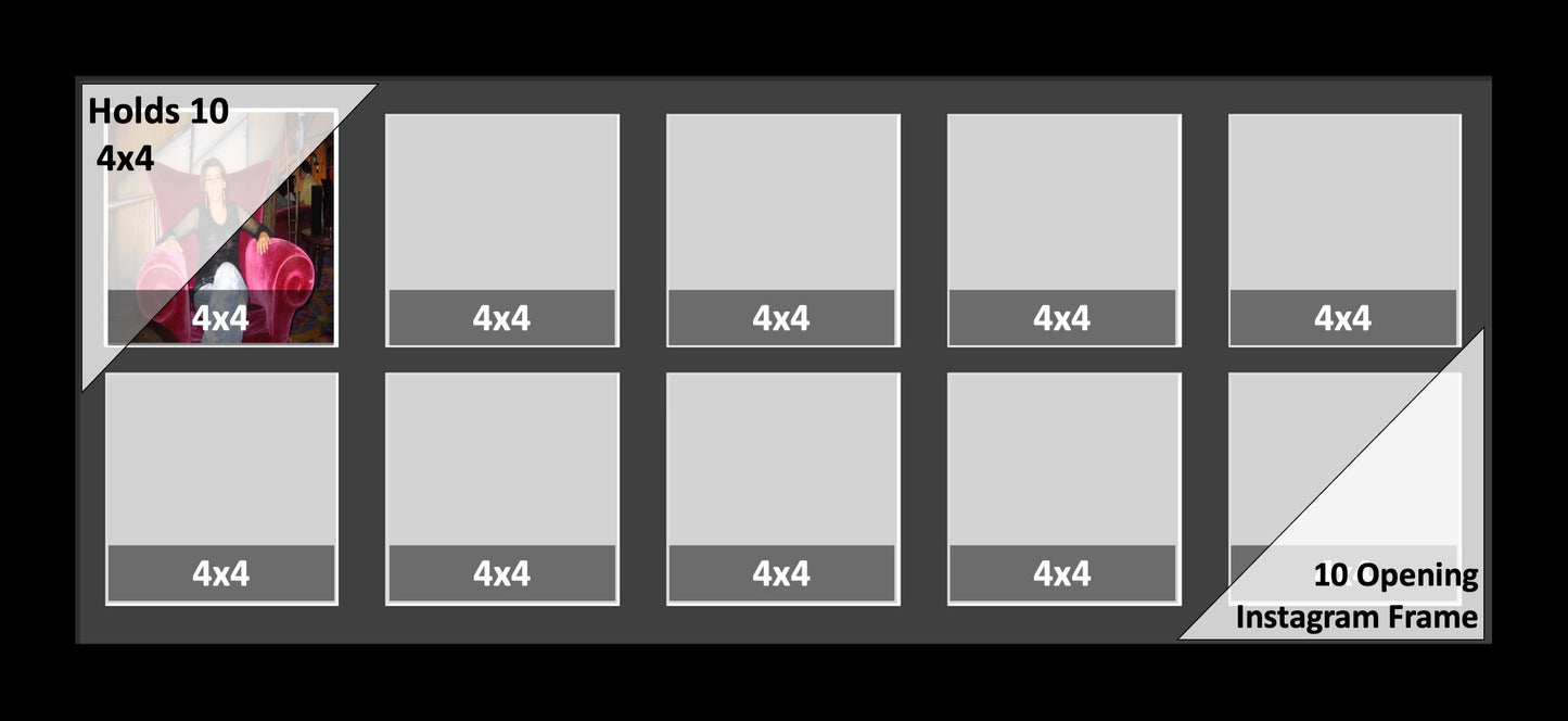 4x4 Multi Opening Picture Frame