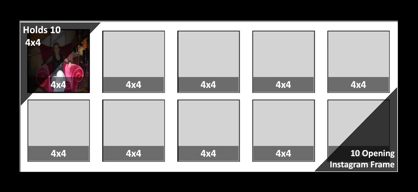 4x4 Multi Opening Picture Frame