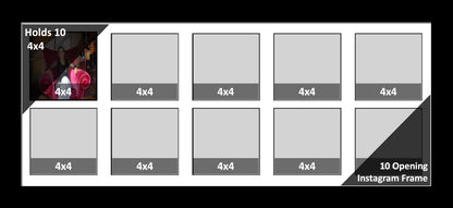 4x4 Multi Opening Picture Frame