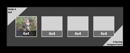 4x4 Multi Opening Picture Frame