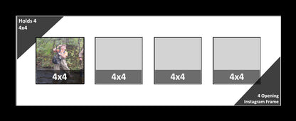 4x4 Multi Opening Picture Frame