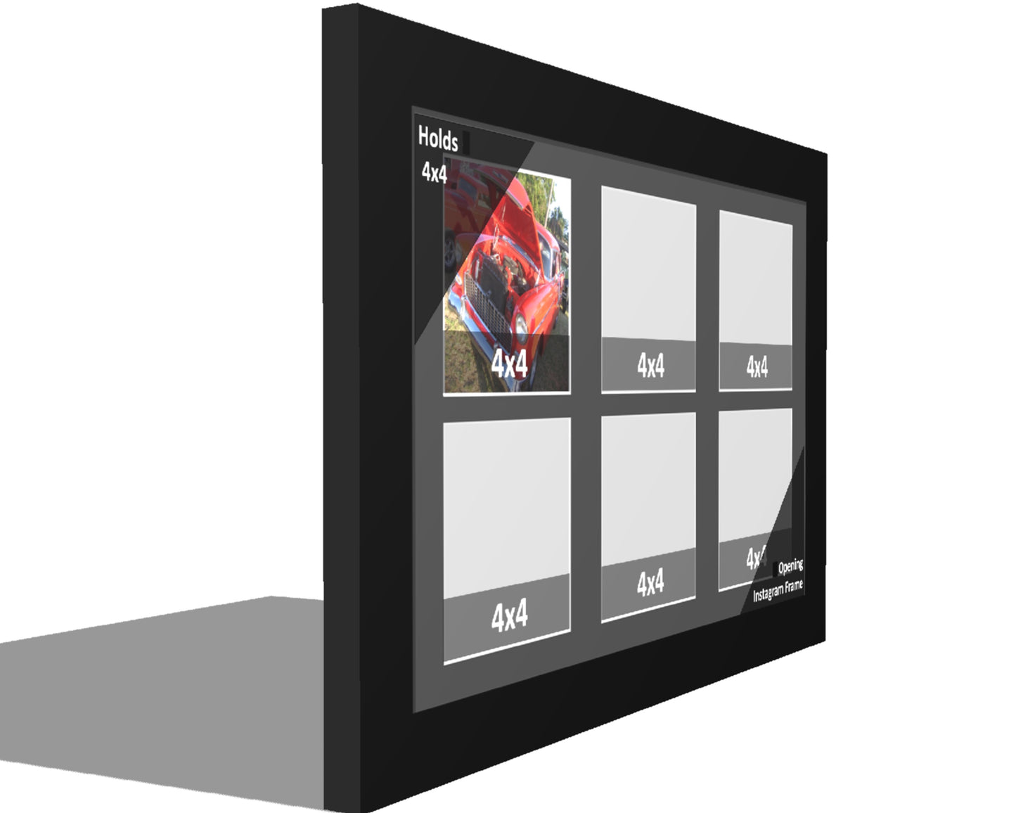 4x4 Multi Opening Picture Frame