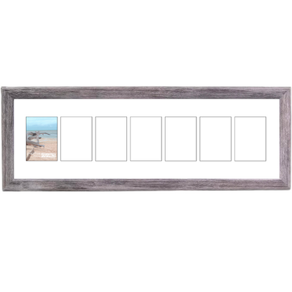 5x7-inch 2-8 Opening Driftwood Picture Frame