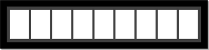4x6 Small Multi Opening Manhattan Black