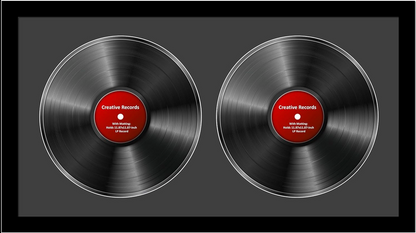 12" Double Record Disc Frame
