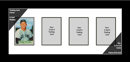 2.5" x 3.5" Multi Opening Horizontal Trading Card Collector Frame