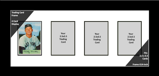 2.5" x 3.5" Multi Opening Horizontal Trading Card Collector Frame