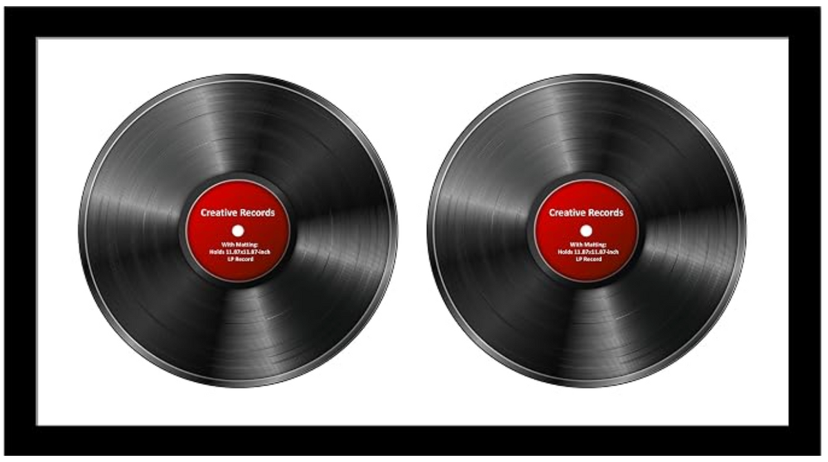 12" Double Disc LP Record Frame