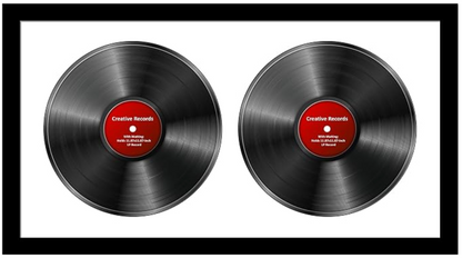 12" Double Disc LP Record Frame