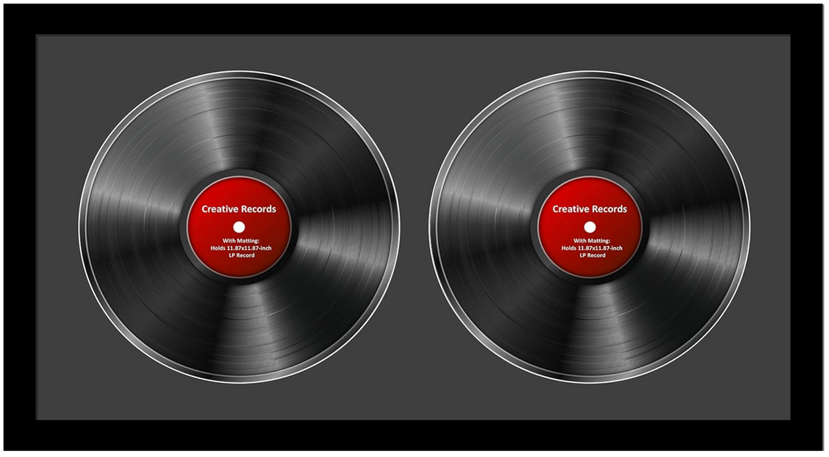 12" Double Disc LP Record Frame