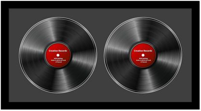 12" Double Disc LP Record Frame